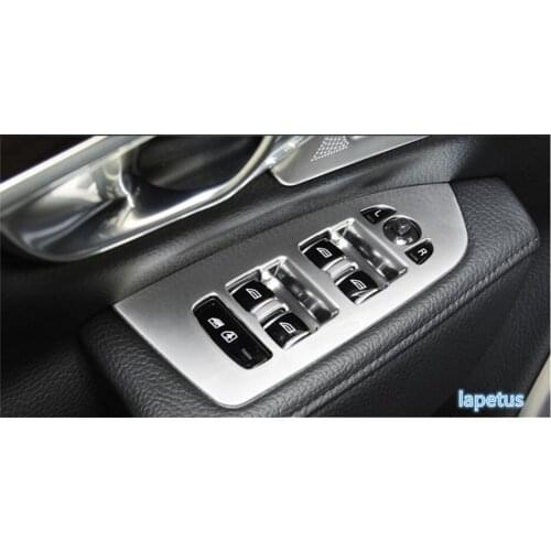Lapetus Door Handle Holder Window Lift Button Switch Decorative Panel Cover Trim 4 Pcs / Set For Volvo S90 2017 2018 2019 ABS
