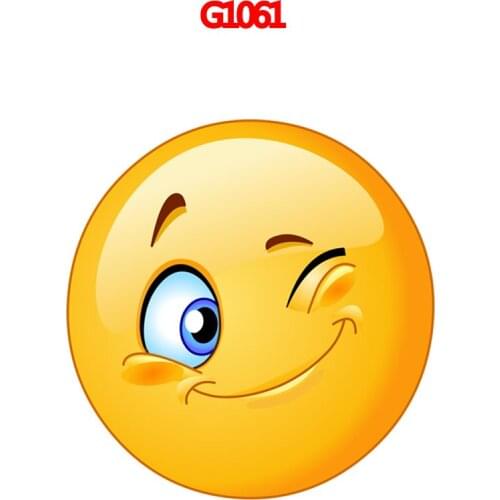 Fashion Smiley Stickers Car Car Stickers Window DecalPVC Art Pattern Art Car Body Stickers Waterproof