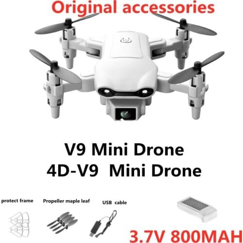 V9 Mini Drone original Accessories 3.7V 800Mah Battery Propeller Blade USB Charging Line Accessories For 4D-V9 Drones