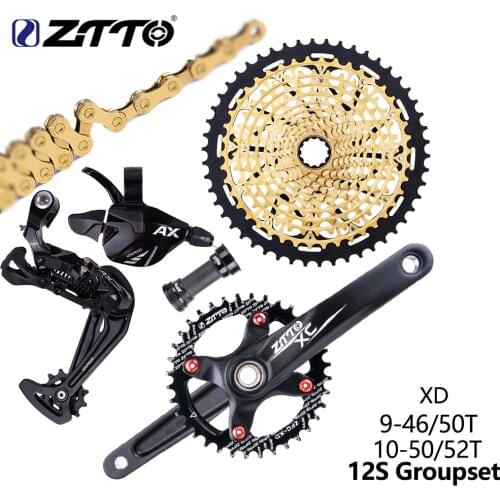 ZTTO MTB Bike 12 Speed Groupset Bicycle 12s Shifter Derailleur Chain 12s 50T 46T 52T Cassette 12S Freewheel 12V k7 XD Crankset