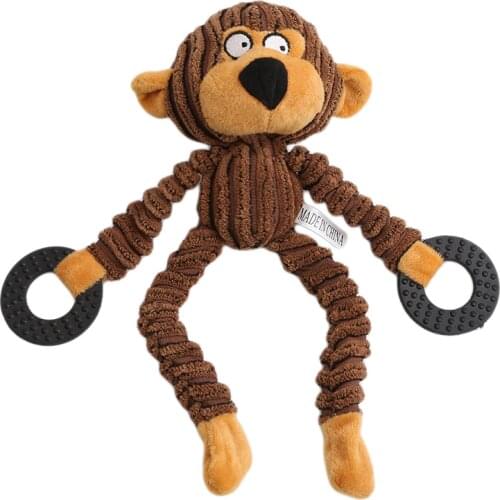 Dog Puppy Plush Toys Pet Chew Squeaker Squeaky Plush Sound Hedgehog Sheep Monkey Cow Dumb Pet Talking Dog Toy