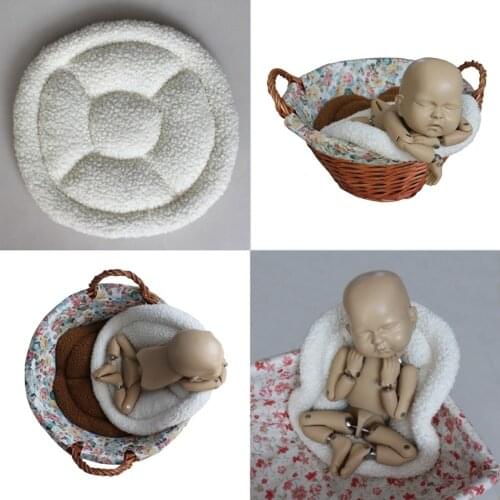 Newborn Photography Props Accessories Bucket Basket Stuffer Filler Baby Posing Cusion Baby Photo Prop Newborn Photoshoot Blanket