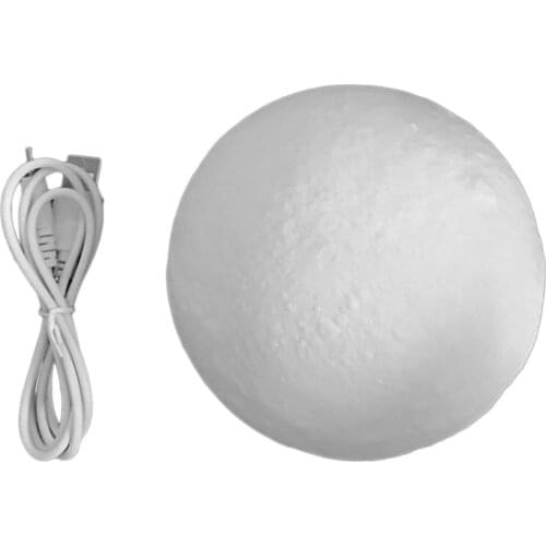 3D Print Simulation Moon LED Nightlight Touch Control USB Charging Desk Lamp 8/10/12/13/15/18/20cm +/- Wood Stand Drop Shipping