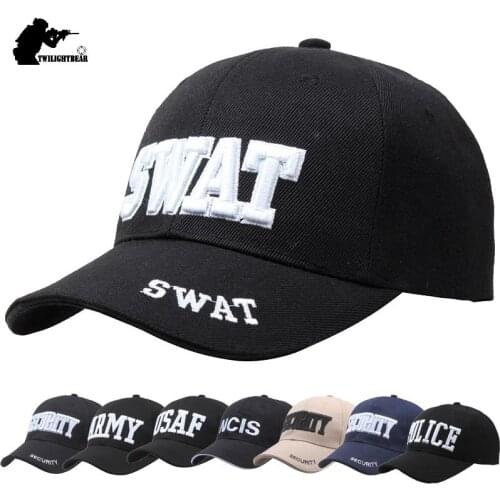 Brand SWAT Baseball Caps Men Women High Quality Letter Embroidery Cap Black Bone Snapback Hat Casual Sunhat Sun Gorras Unisex