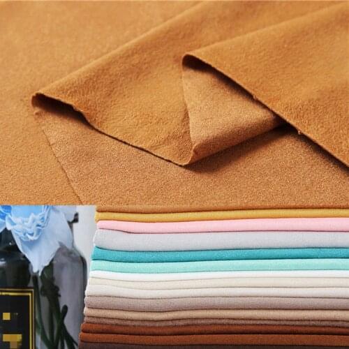 150cm*100cm Encryption Knitted single-sided four-sided stretch suede fabric imitation cashmere clothing fabric