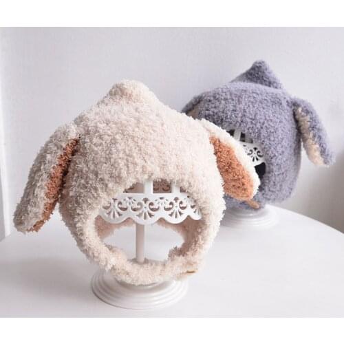 0-2 years Old Baby Winter Cute Rabbit Ears Baby Hat Cap Knit Soft Boy Girl Hat Bonnet Beanie Children Kids Hat Newborn Baby