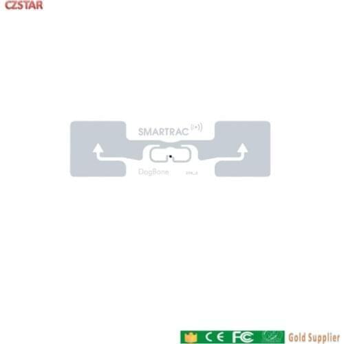 10pcs test sample smartrac dogbone long range rfid tag impinj monza r6 epc 128bits uhf rfid tag sticker wet inlay 860-960MHZ