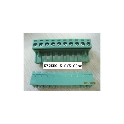 100 sets/lot KF2EDG 7.5mm or 7.62 mm 300V 15A Pitch PCB Plug-in Terminal Block connector, 2P 2 Pole, Brass Pin