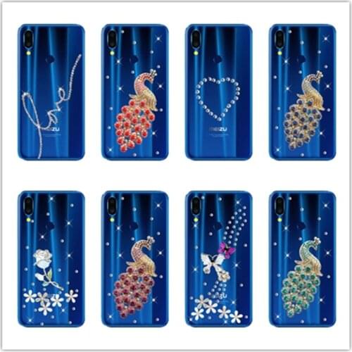 High Quality Smart Diamond Bling Phone Case for Meizu Note 9 8 V8 M8 C9 pro 6 7 plus M6T M6S M6 NOTE 15 16 PLUS Phone Cover