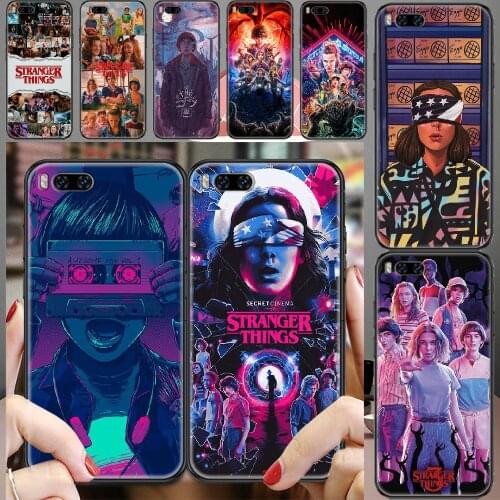 Stranger Things 4 TV Phone case For Xiaomi Mi Max Note 3 A2 A3 8 9 9T 10 Lite Pro Ultra black pretty cover art back tpu bumper