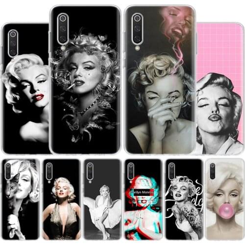 Marilyn Monroe Pin Up Girl Cover Phone Case For Xiaomi Redmi Note 9 9S 8T 8 7 6 5 5A 6A 7A 8A 4X K20 K30 S2 Pro Luxury Soft Coqu