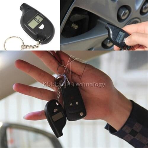 Mini LCD Digital Car Tire Pressure Gauge air Auto Electronic 4 unit tire pressure gauge meter For Car Motorcycle bicycle alarm