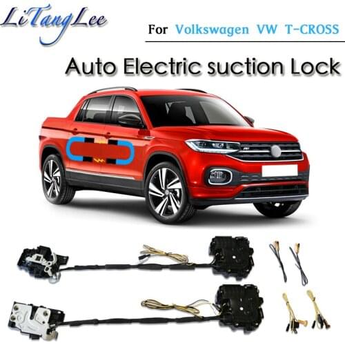 For Volkswagen VW T-CROSS 2020 2021 Car Soft Close Door Latch Pass Lock Actuator Electric Absorption Suction Silence Closer