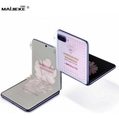 0.15mm Top Quality HD Clear Unbreakable Membrane Hydrogel Film For Samsung Galaxy Z Flip 3 Front Back Screen Protector Gel FIlm