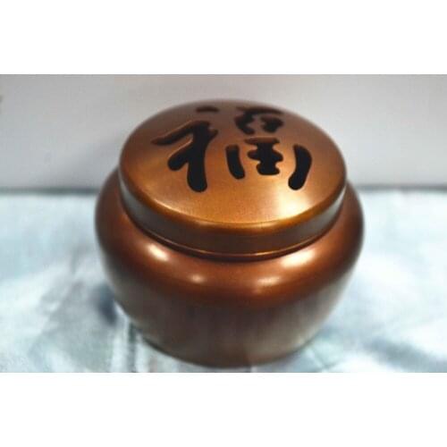 Red Copper Incense Burner Small And Thick Texture Blessing Incense Burner Holder