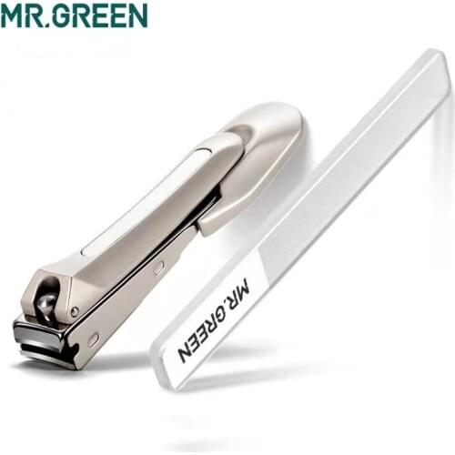 Mr.green Germany anti-splash Nail Clippers Imported Stainless Steel Nail Clippers Nail Clippers Single Pack Manicure Tools