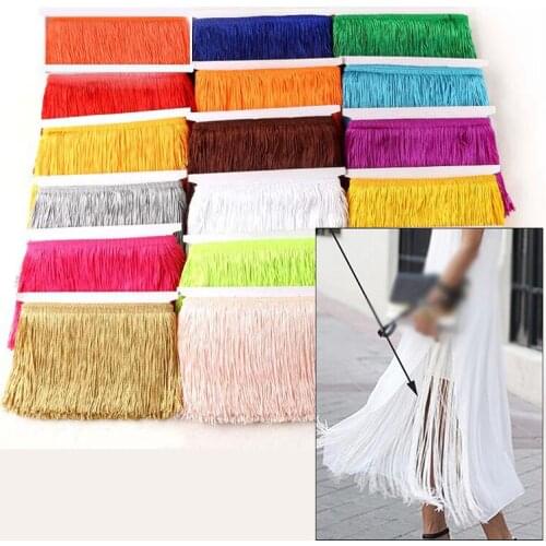 10/15/20/30cm Tassel Fringe Trim Lace Ribbon for Curtains Dresses Fringes Sewing Trimmings Clothing Accessories Crafts 10Yards