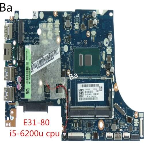 The Lenovo E31-80 laptop motherboard integrated graphics card I5-6200U CPU LA-D061P motherboard comprehensive test