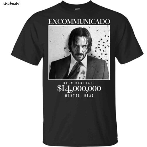 John Wick Shirt - Baba Yaga T-Shirt - Excommunicado Open Contract 14 Million Dollar T Shirt for Men Hot Sale Super Fashion