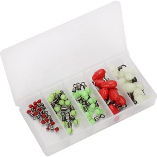 A set ofCarp Fishing Beads Round Soft Rubber Floating Carp Fishing Rig Beads Diameter