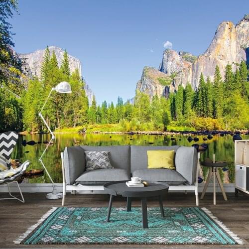 Landscape paintings and customizable murals for people to enjoy background murals in the study living room bedroom 3D murals