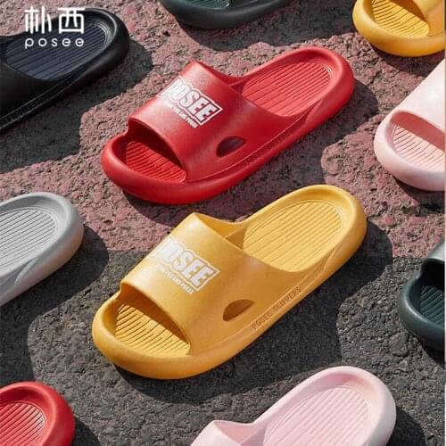 Posee EVA Women Bathroom Slippers Soft Sole Indoor Non-slip Home Couple Sandals and Slides Female Summer PS5812