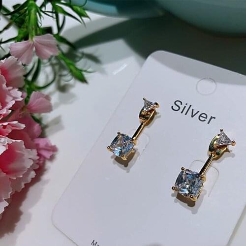 18k Yellow Gold 1ct Totolctw DF Color Moissanite Engagement Earrings Lab Diamond Drops Earrings For Women Fine Jewelry