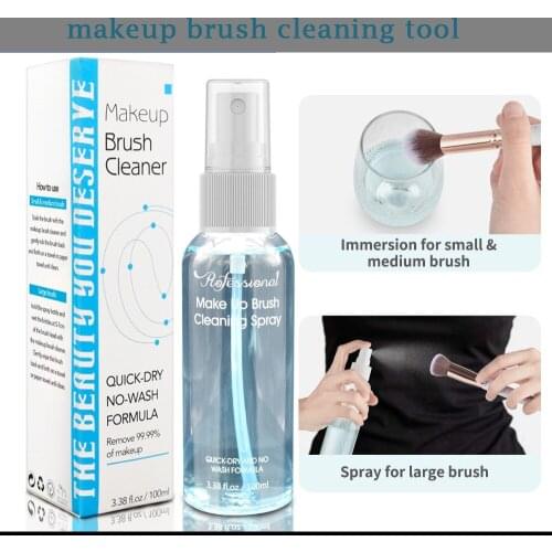 Makeup Brush Cleaning Fluid Spray Makeup Remover Maquillaje Lash Reusable Tools Cotton Tissue Wet Wipes Pads Clean and Clear