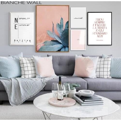 Scandinavian Succulent Plant Cactus Poster Nordic Botanical Art Canvas Print Wall Painting Modern Living Room Decoration Picture