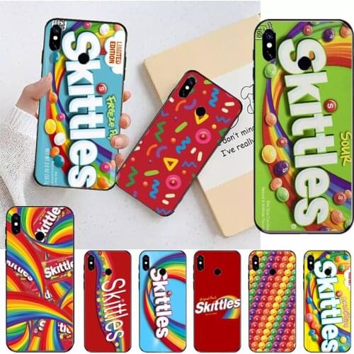 Skittles Sweet Sour Fruit Candies Phone Case For Xiaomi Redmi note 7 8 9 t max3 s 10 pro lite coque funda shell cover