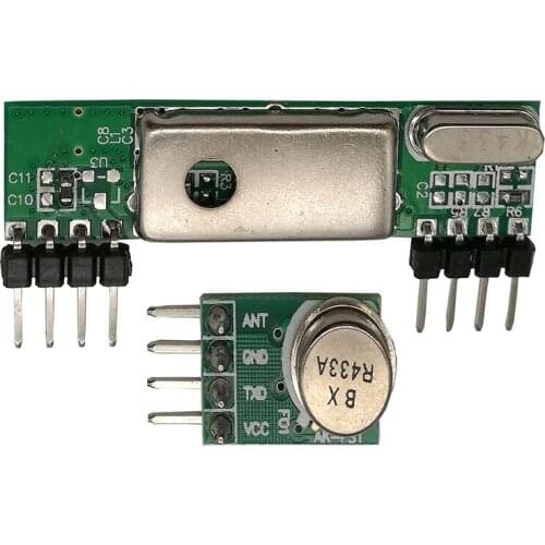 Xuanlongyuan 433Mhz Superheterodyne 3400 RF Transmitter&Receiver Link Kit For Arduino ARM MCU