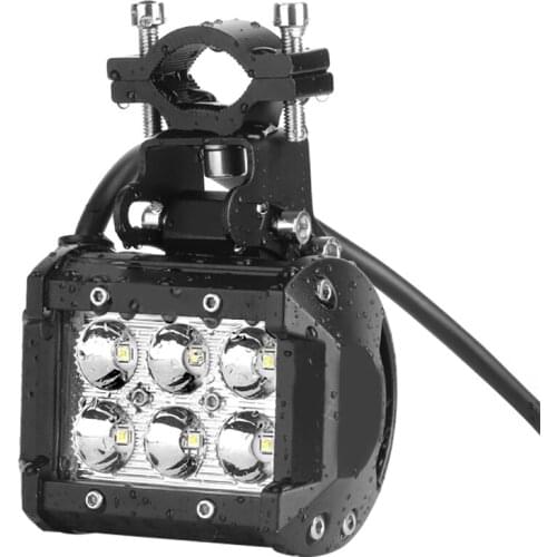 TiOODRE LED Light Bar 2PCS 18W Spot Led Off Road Lights 12V 5Pin Rocker Switch LED Light Bar Wiring Harness Kit car accessories