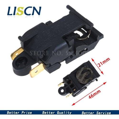 2PCS 16A Boiler Thermostat Switch Electric Kettle Steam Pressure Jump Switch Black Color