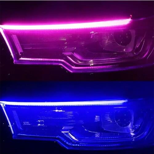 For Passat water turn signal LED ultra-thin free daytime running light car light guide strips tear light strip