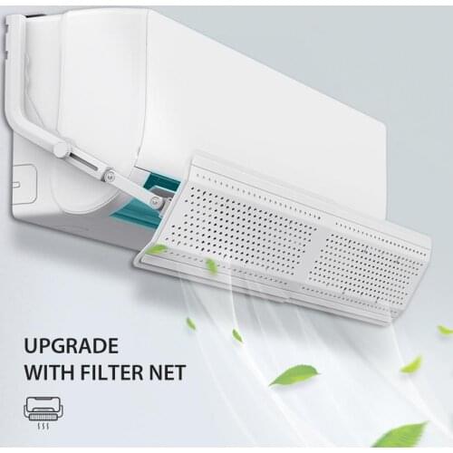 Air Conditioner Wind Deflector With Filter Anti-straight Wind Blowing For Home Adjustable Ac Deflector Defletor Ar Condicionado