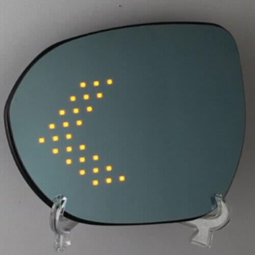 Exterior Parts For Escort Out Side Door Rear View Mirror Prevent Dazzle Blue Wide Angle LED Arrow Turn Signal Heat Demist