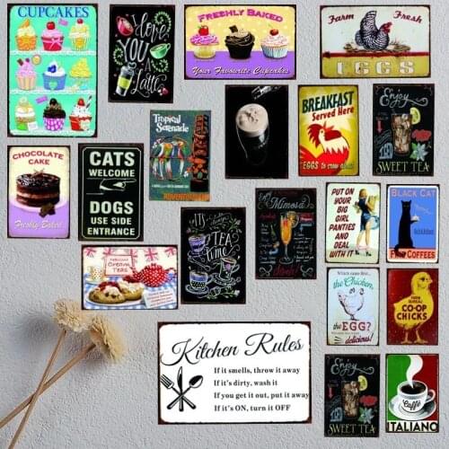 Farm Chicks Tin Sign Vintage Shabby Chic Metal Plates For Wall kitchen Retro Home Decor Metal Poster