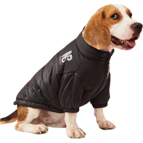 Winter Warm Dog Coats Windproof Fleece Liner Reflective Jacket Downcoat for Dogs XS ~3XL