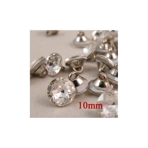 10pcs/lot High-grade Crystal Buttons Imitation Gemstone Button Sewing for Shirt Garments(KK-244)