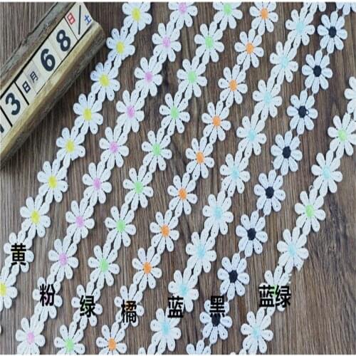 150 yard / Lot Flower embroidery soluble lace headband material diy handmade jewelry accessories wholesale