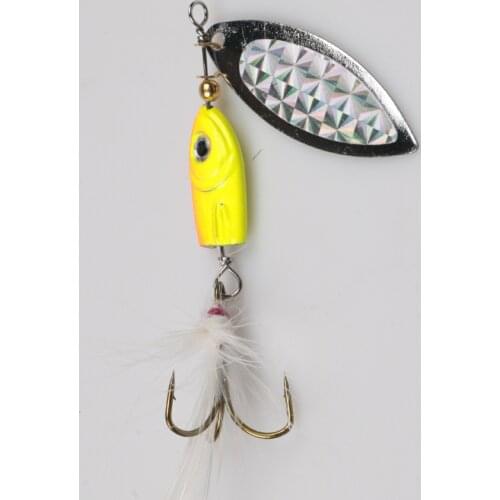 2Pcs Hot Sale Spinner Spoon Metal Bait Fishing Lure Sequins Crankbait Spoon Baits for Bass Trout Perch Pike Rotating Fishing