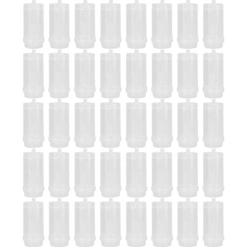 40pcs Pushable Cake Holders Diy Push Cake Mold Cylinder Shaped Cake Pusher Push Pops Plastic Containers with Lids