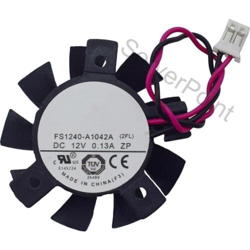 Brand New 4010 hole isosceles 26 20mm large 2 pin FS1240-A1042A graphics fan
