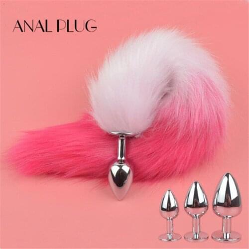 ANAL PLUG Metal Anal Toys Fox Tail Anal Plug Erotic Toys Butt Plug Sex Toys for Woman And Men Sexy Butt Plug Adult Sex Toy