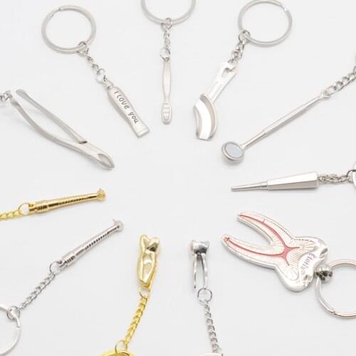 Dental Clinic Keychain Gifts Fashion Dentist Culture Orthodontic Personalized Key Chain Keyring Accessiores