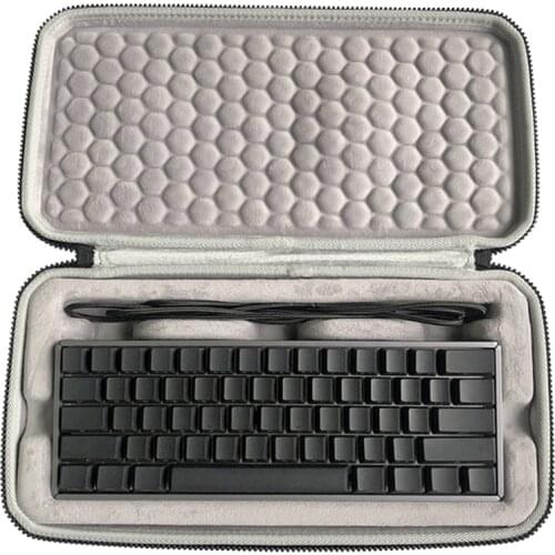 Portable Storage Case For 60% 65% 60 67 Mechanical Keyboard Black Shockproof Compressive Elastic Sponge 39mm Inner Height Bag