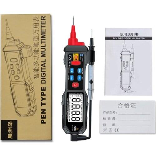 Digital Multimeter 6000 Counts Digital Display Pocket Pen Multimeter Automatic Range Non-contact Voltage Detection