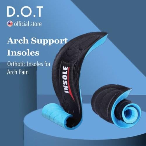 D.O.T Memory Foam Sport Insoles Sweat Absorption Pads Running Shoe Inserts Breathable Insoles Foot Care Men Women Size 35-45