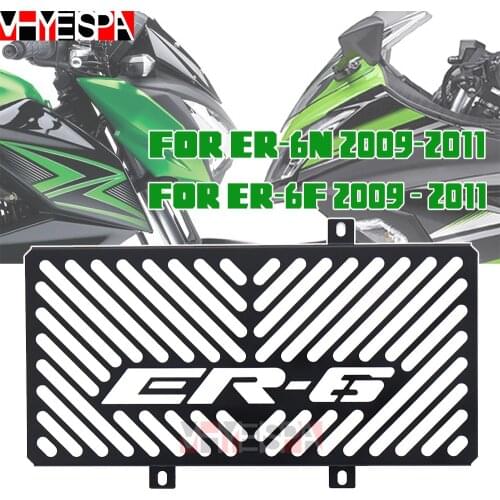 For KAWASAKI ER-6N ER-6F 2009-2011 NINJA 650R/400 Motorcycle Accessories stainless steel Radiator grille guard protection cover