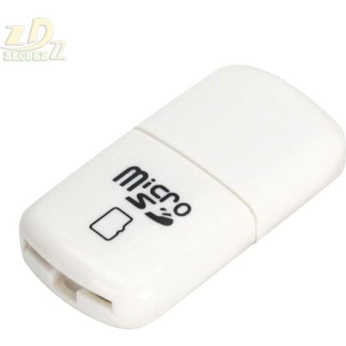 Good Quality sim Card Visit Reader Mini USB 2.0 for Micro SIM TF card Adapter Plug and Play Colourful 300pcs/lot
